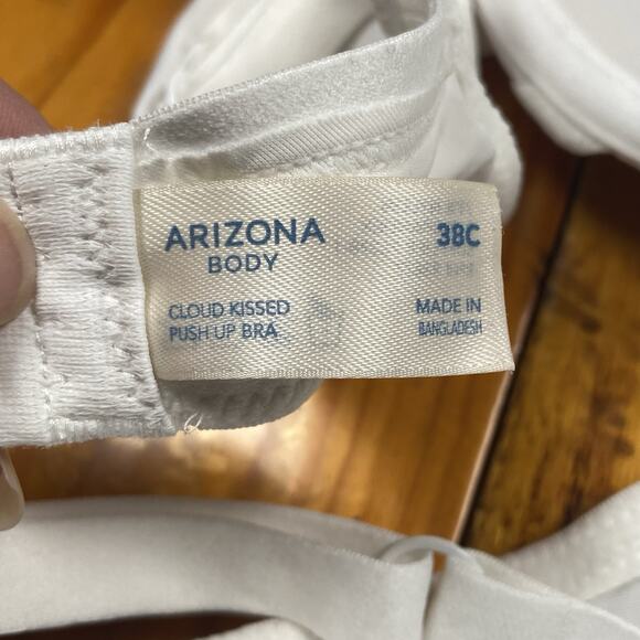 Arizona Body Push Up Bra Women's Size 38C Cloud Kissed White NWOT - Picture 4 of 5